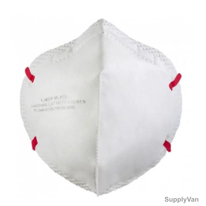 Venus Particulate Respirator, V-4400N95, N95, Free Size, FFP1, White, 25 Pcs/Box