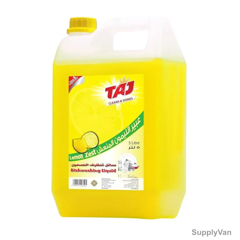 Taj Dish Wash, Lemon, 5 Ltrs