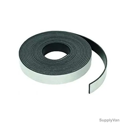 Magnetic Label Roll, PVC, 30.4 Mtrs Length x 50.8MM Width, 0.85MM Thk, Black/White