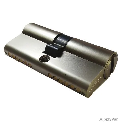 Dorfit Double Cylinder Door Lock, 90DK-SN, Brass, 90MM, Satin Nickel