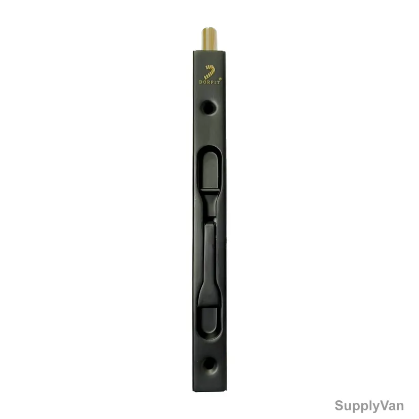 Dorfit Lever Action Flush Bolt, DTDB008-200-MB, Stainless Steel, 19MM Width x 200MM Length, Matte Black Finish