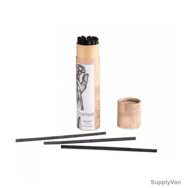 Sinoart Willow Charcoal, SFT0161, 4-5MM, 25 Pcs/Pack