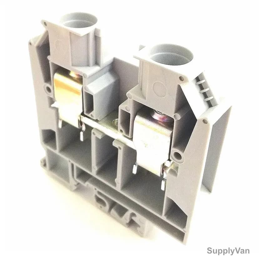 Auspicious DIN Rail Mount Terminal Block, ATB35, 600VAC, 35SQ.MM, 100A, Grey