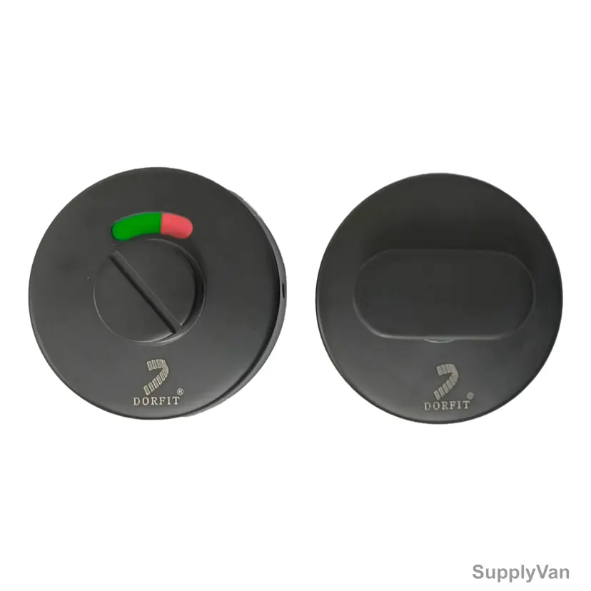 Dorfit Thumb Turn and Release Indicator Bolt, DTIK002-MB, Stainless Steel, Matt Black Finish