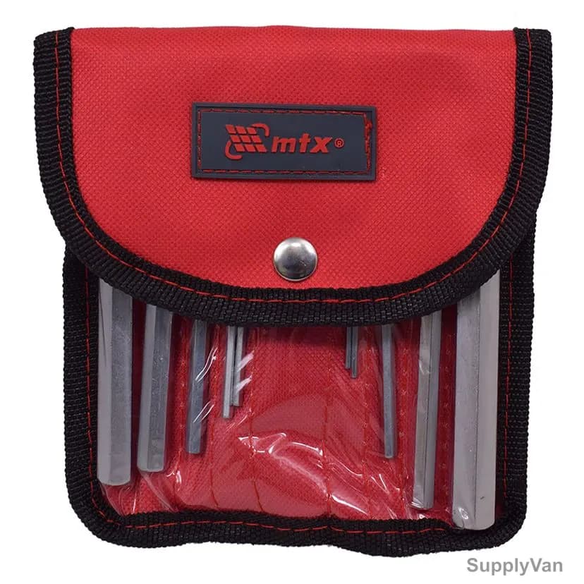 Mtx Hex Wrench Set, 123099, CrV Steel, Satin Finish, 1.5 to 12MM, 10 Pcs/Set