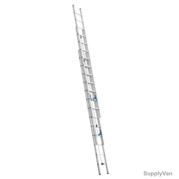 Topman Triple Section Straight Ladder, TSSTAL11, Aluminium, 11+11+11 Steps, 150 Kg Weight Capacity