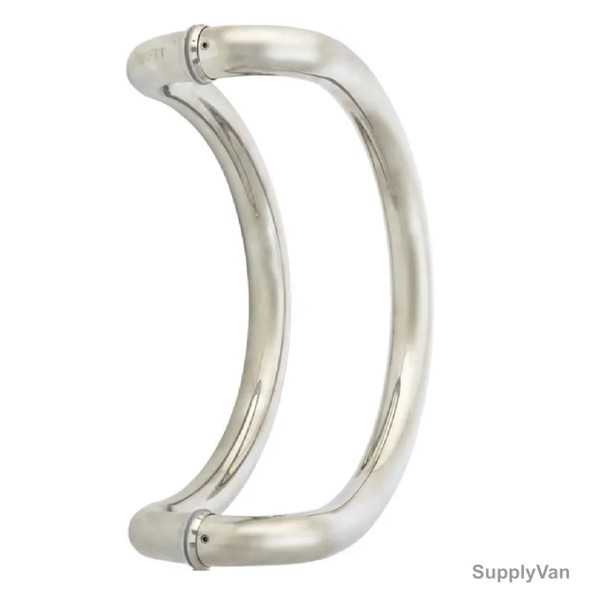 Dorfit Glass Door Handle, DT829, Stainless Steel, 8-15MM, Polished Finish