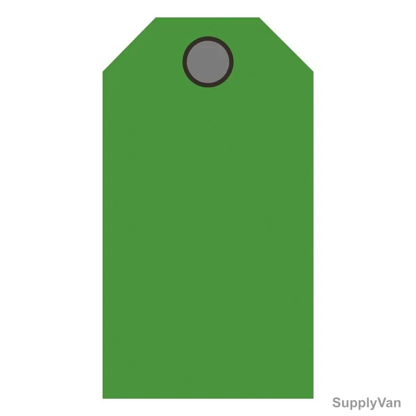 Write-On Tag, TAG-GR, PVC, 143 x 80MM, Green