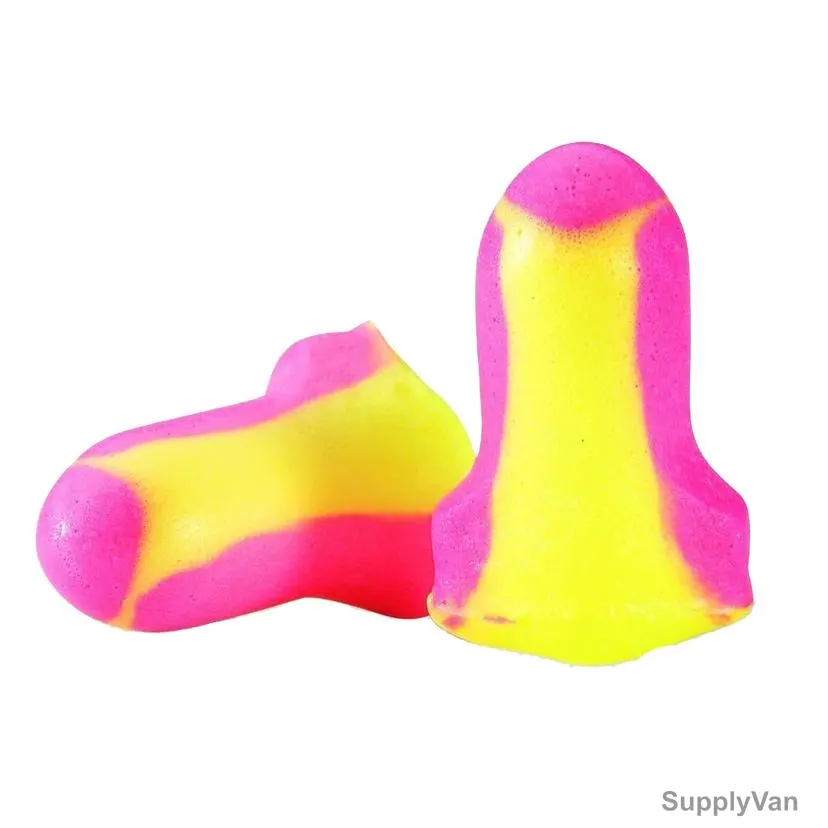 Honeywell Disposable Uncorded Ear Plug, 3301105, Howard Leight, Polyurethane Foam, 35 dB, Yellow and Magenta, 200 Pair/Pack