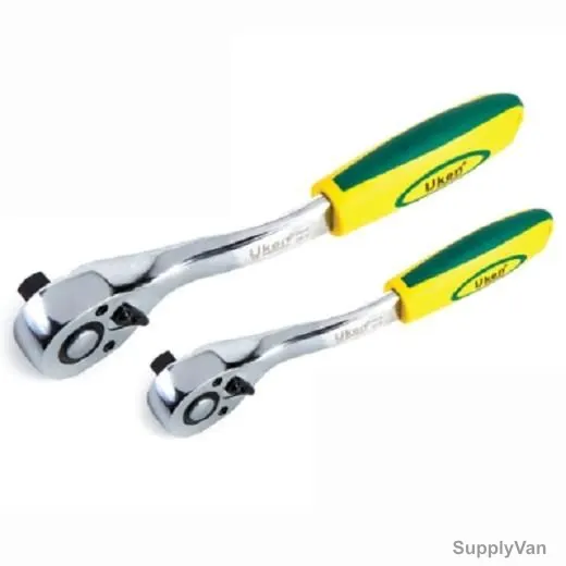 Uken Ratchet Handle, U5910, CrV Steel, 1/4 Inch Drive Size