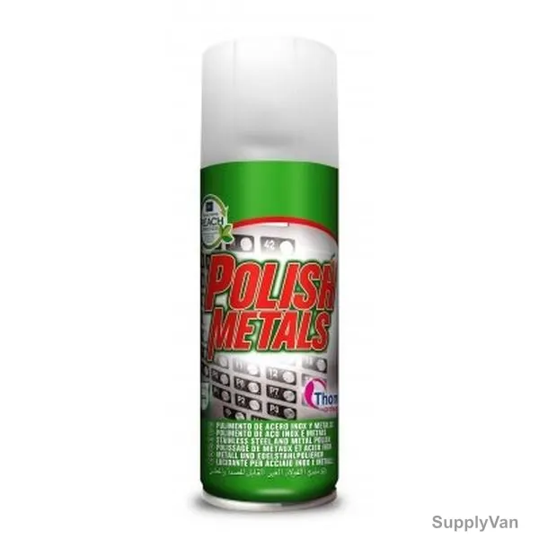 Thomil Polish Metals Stainless Steel and Metal Polish, LSLE102, 400ML, Milky White, PK6