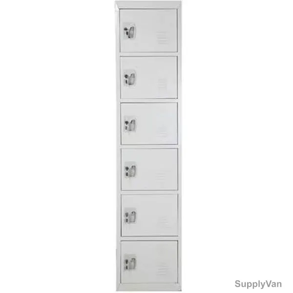 GDF 6 Tier Traditional Locker, TZ-305216, Metal, Grey