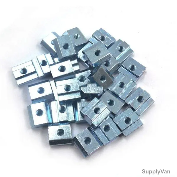 Extrusion T-Sliding Nut, 20 Series, Metal, M3, PK50