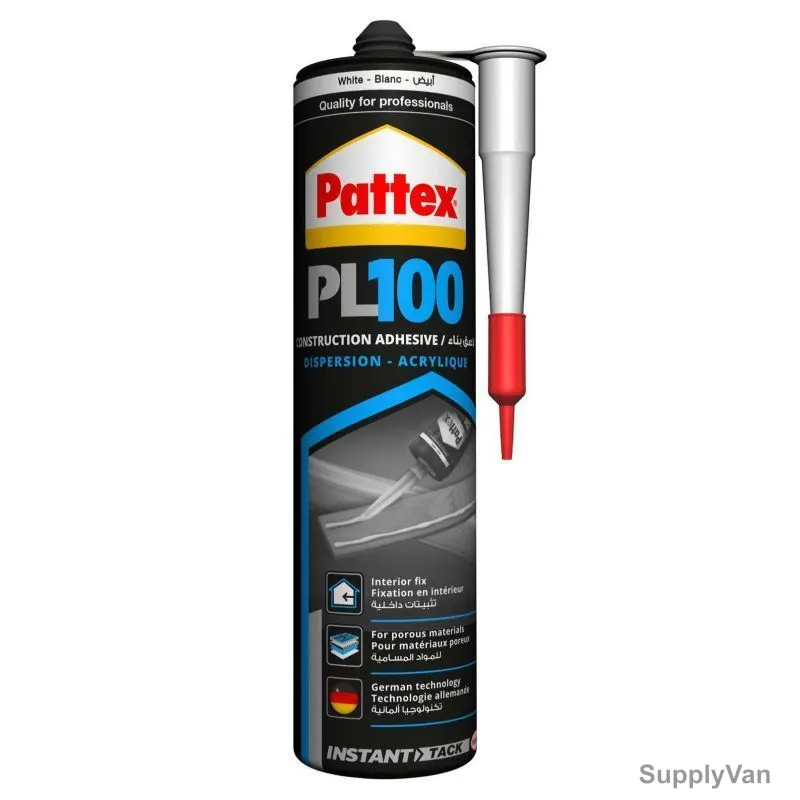Pattex Construction Adhesive, PL-100, 380GM, 12 Pcs/Pack