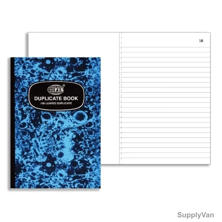 Fis Duplicate Book With 1 Duplicate, A5, 100 Sheets, Blue