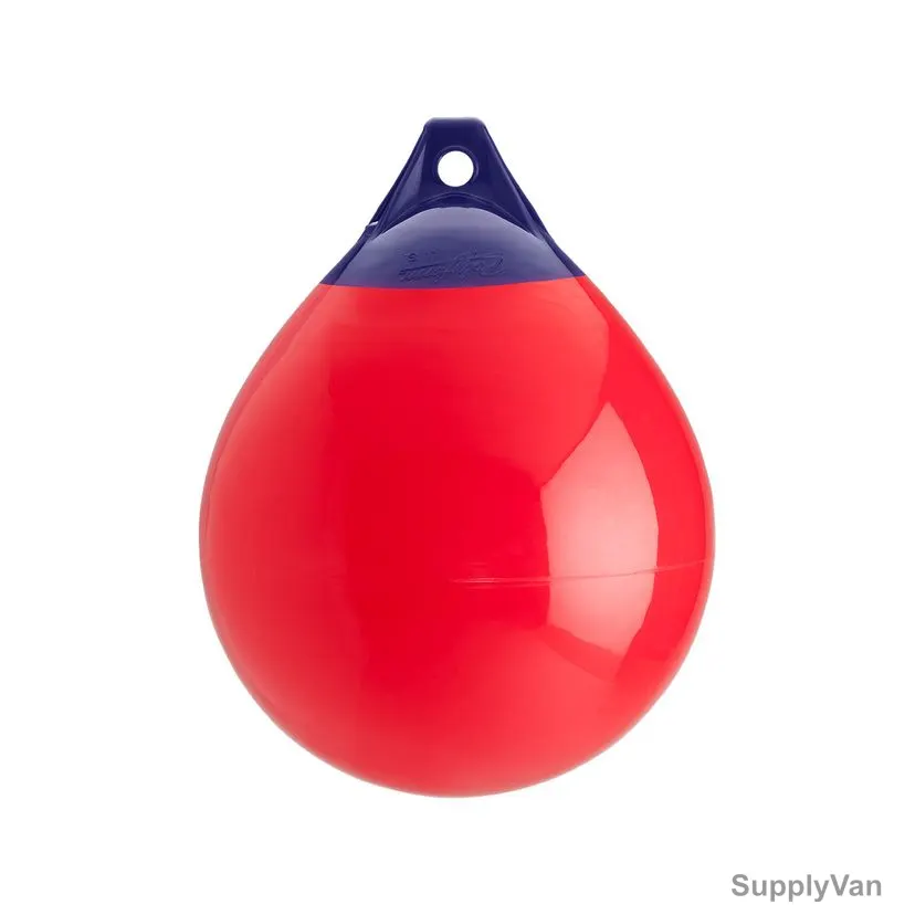 Polyform Buoy, A-3, A Series, Vinyl, 17 Inch Dia x 23 Inch Length, Red