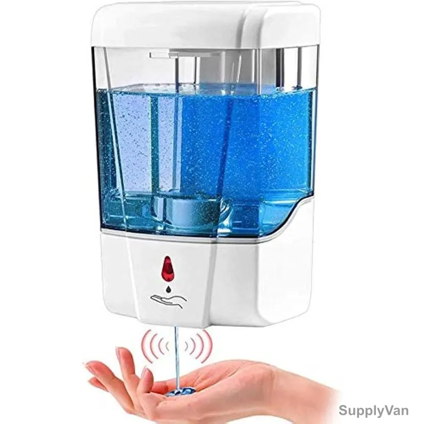 Automatic Soap Dispenser, 600ML, White/Clear