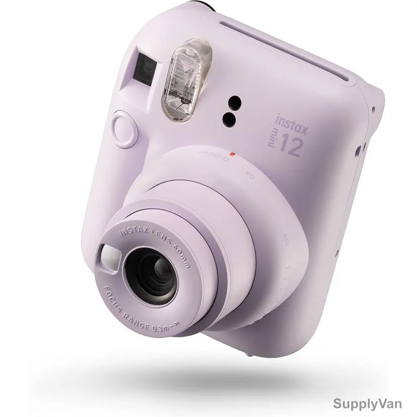 Instax Fujifilm Mini 12 Instant Camera, 62 x 46MM Print Size, 0.3 Mtrs Focus Range, Lilac Purple