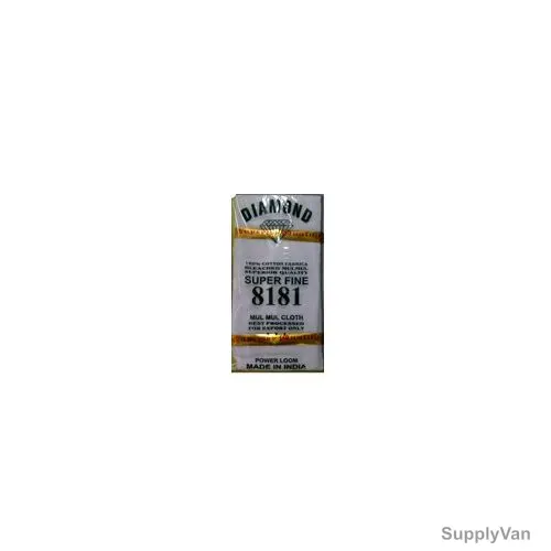 Diamond 8181 Mul Mul Cloth, 100% Cotton, Super Fine, 5 Yards Length, White