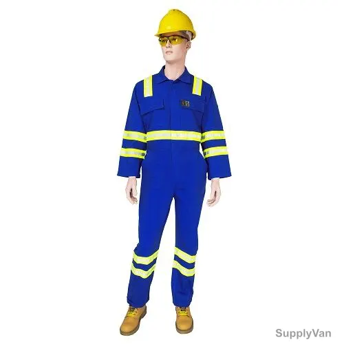 Empiral Coverall, E310053201, Cotton, L, Royal Blue