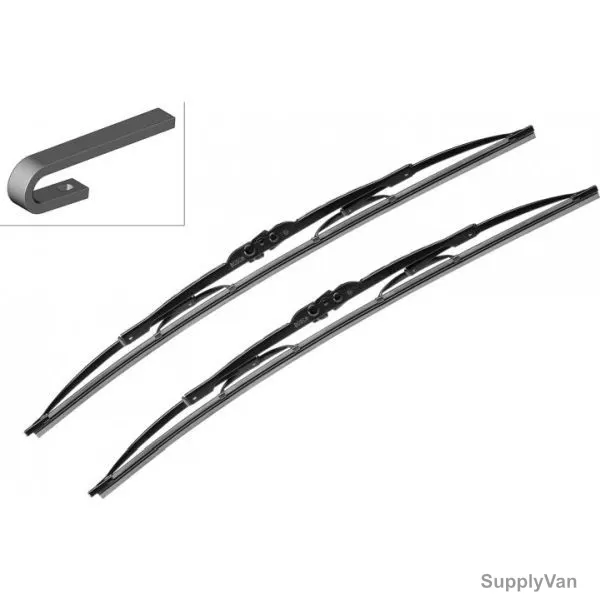 Bosch Wiper Blade Set, 3397118307, Twin, 24/22 Inch, Black, 2 Pcs/Set
