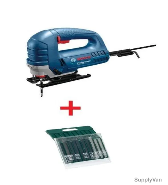 Bosch Jigsaw W/ Jigsaw Blades, GST-8000-E+2607019461, 710W, 10PCS Jigsaw Blades