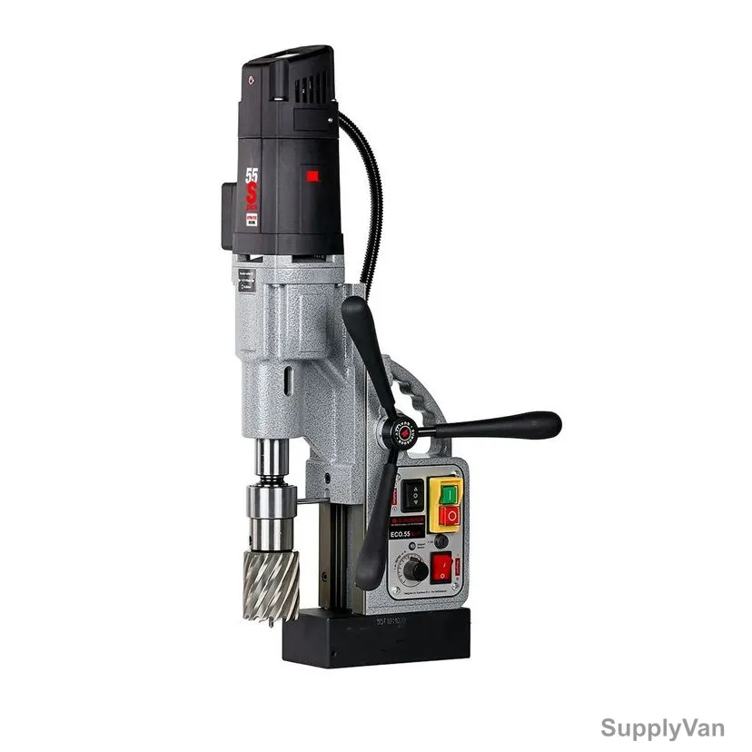 Euroboor Magnetic Drilling Machine, ECO.55S+/T, 1700W, 220-240V, 55MM Cutting Dia