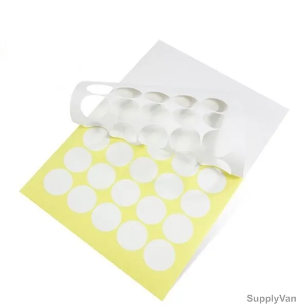 Self Adhesive Glossy Sticker Paper, 20 Sheets, 480 Labels, 4.5CM, White