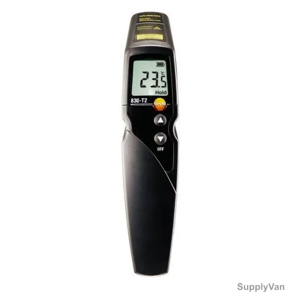 Testo Infrared Temperature Gun, 830-T2, 12:1, -30 to +400 Deg.C