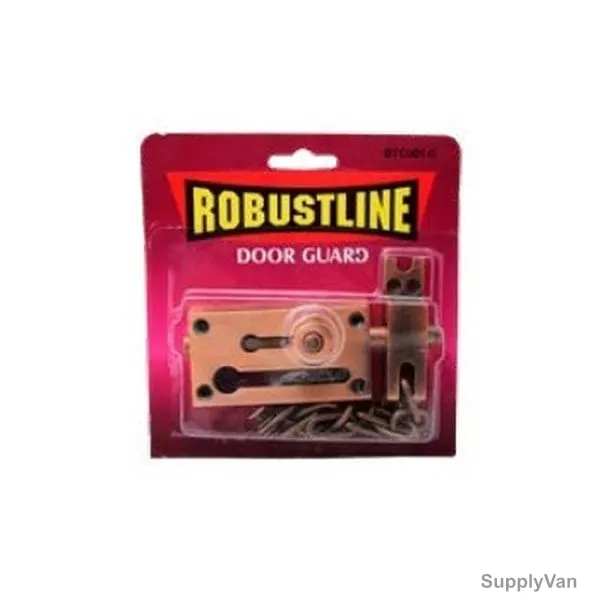 Robustline Door Chain Guard Lock with Double Locking System, BT-0010C, Stainless Steel, Antique Copper