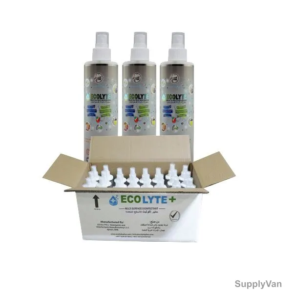 Ecolyte Plus 100% Natural Multi-Surface Disinfectant, 250ML, 32 Pcs/Carton
