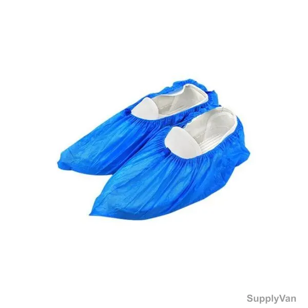 Sanbo Anti-Slip Disposable Shoe Cover, Plastic, Dark Blue