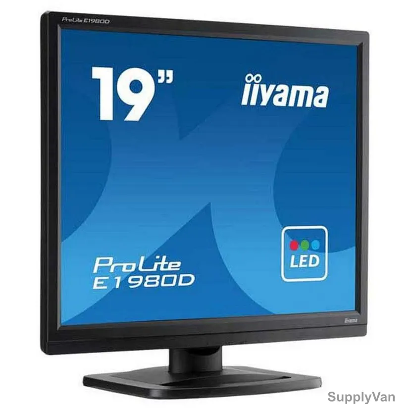 Iiyama LED Backlight Monitor, E1980D-B1, Pro-Lite, SXGA HD Type, 19 Inch, 1280 x 1024 Pixels