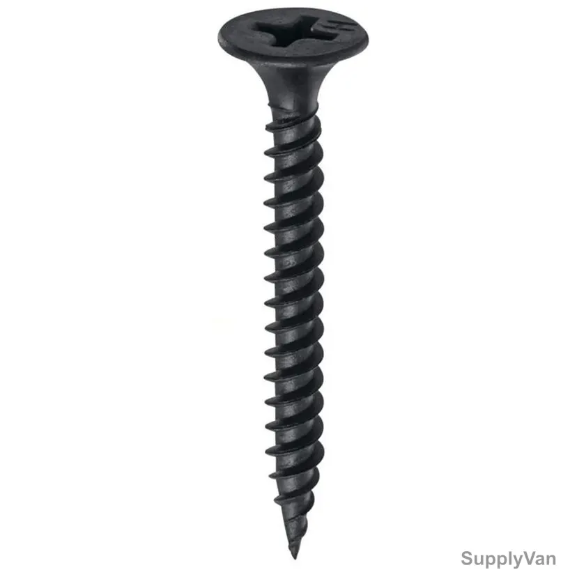 Gypsum Screw, Black, M8 x 3 Inch, 225 Pcs/Pack