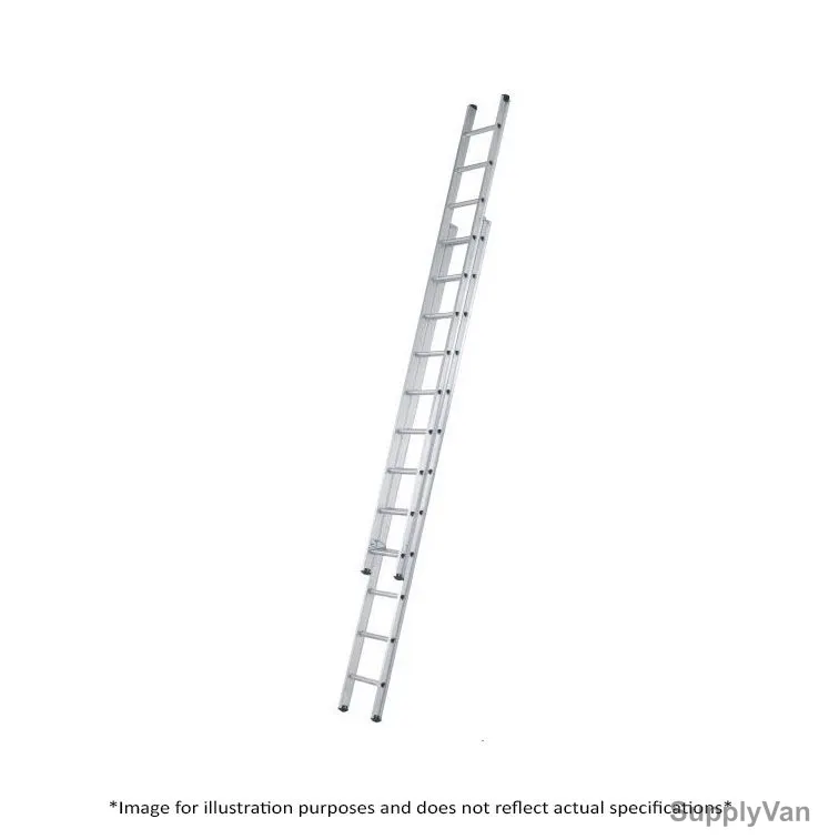 Zamil Extension Ladder, CDL-18, Aluminium, 1 Side, 18 Steps, 4.8-9.1 Mtrs