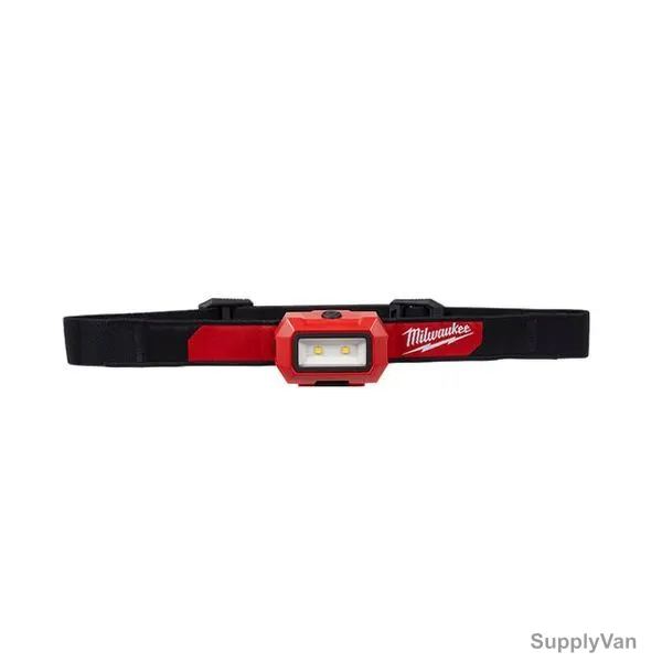 Milwaukee Alkaline Slim Head Lamp, HL2-LED, 4.5VDC, 350 LM