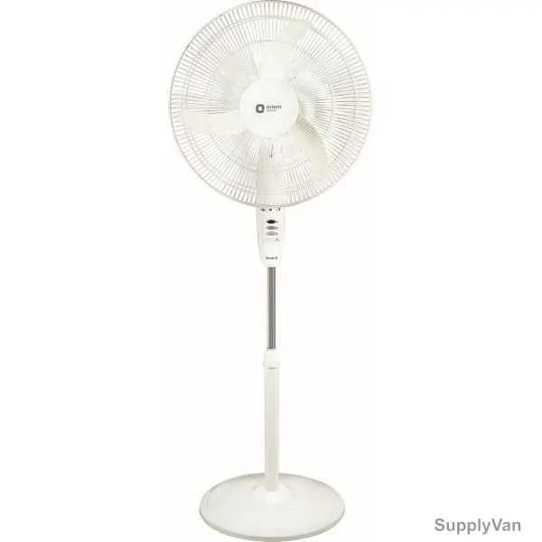 Orient Electric Stand Fan, STAND 38, 450MM, 64W, 1300RPM, White