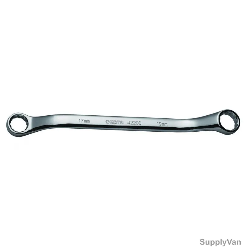 Sata Double Box End Wrench, ST42222SC, 9 x 11mm