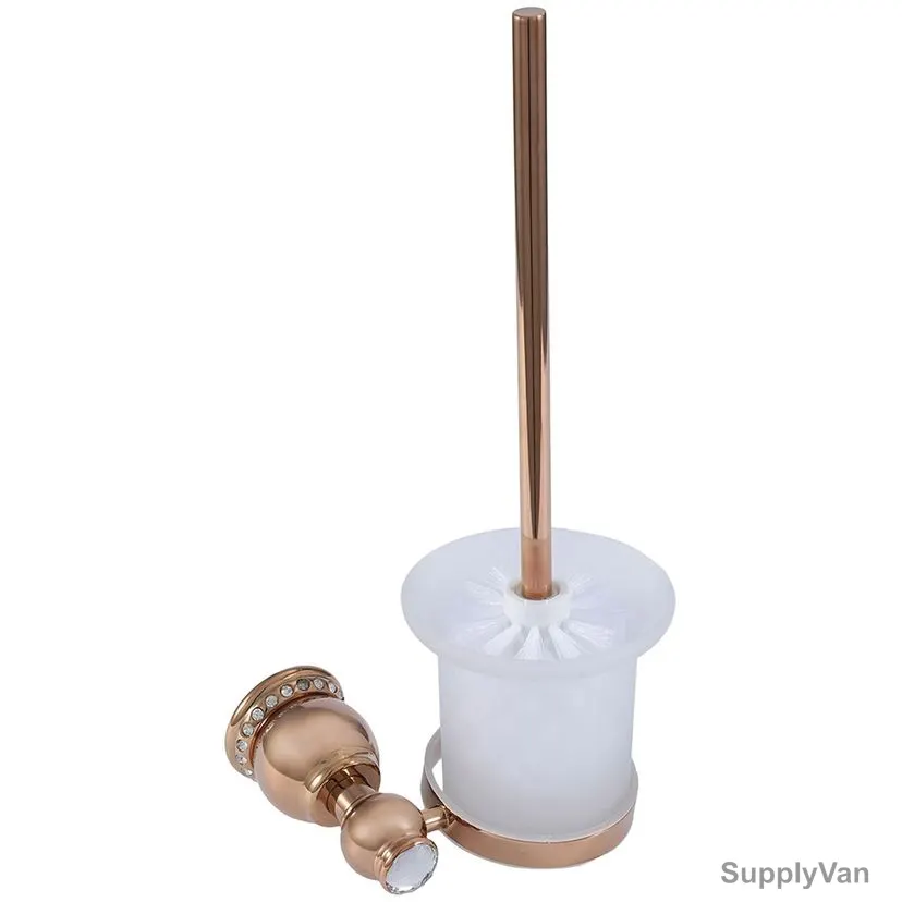 Hayta Toilet Brush Holder, 1450716, Brown Colour, Brass