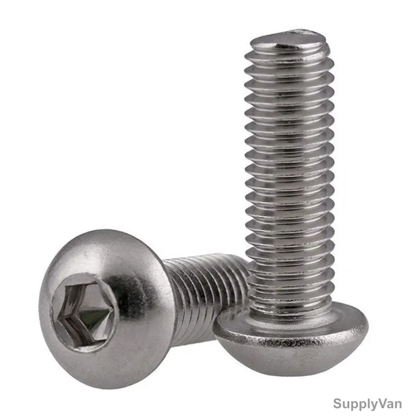 Extrusion Button Head Bolt, Stainless Steel, M8 x 50 mm, PK10