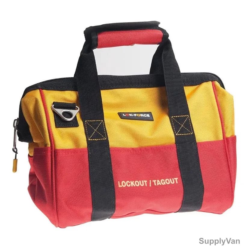 Lok-Force Lockout Tagout Hand Carry Bag, BG-YR39MD, Polyester, M, 39 x 26CM