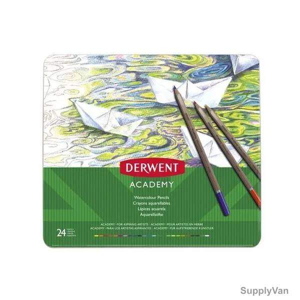 Derwent Academy Watercolor Pencil Set, 2301942, 24 Pcs/Set