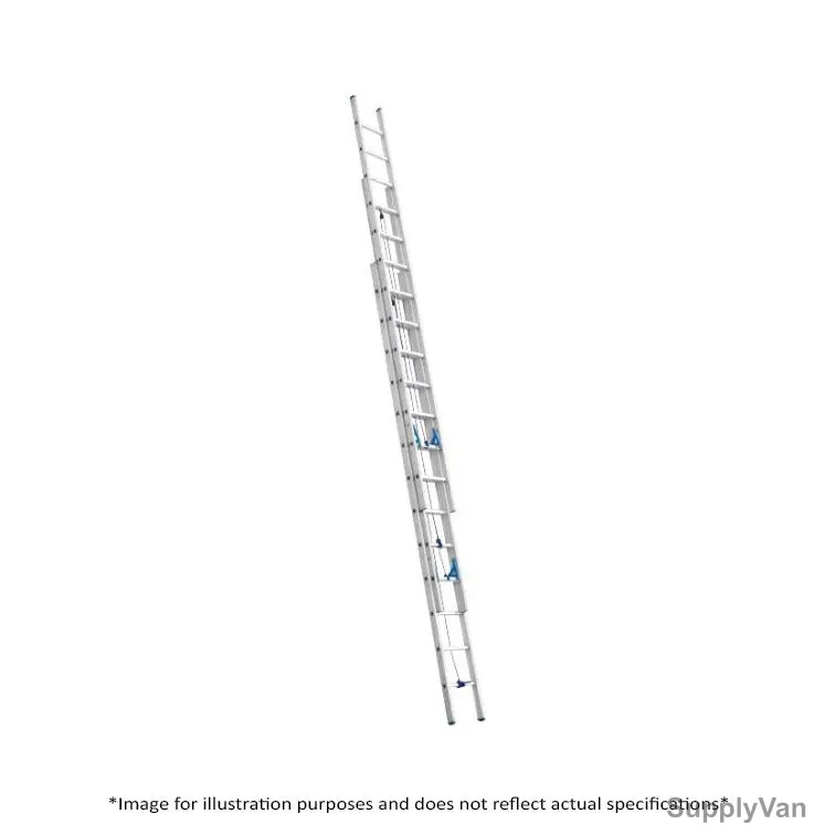 Topman Triple Section Straight Ladder, TSSTAL7, Aluminium, 7+7+7 Steps, 150 Kg Loading Capacity