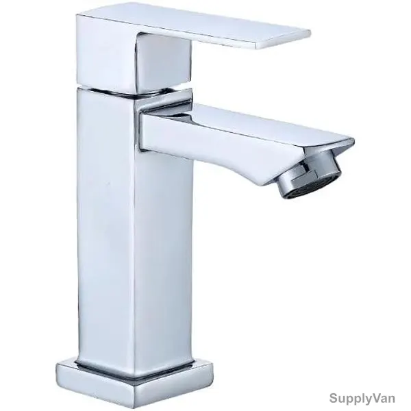 Cavil Deck Mounted Cold Water Wash Basin Mixer Tap, CSBF-A516, Brass/Metal, Chrome
