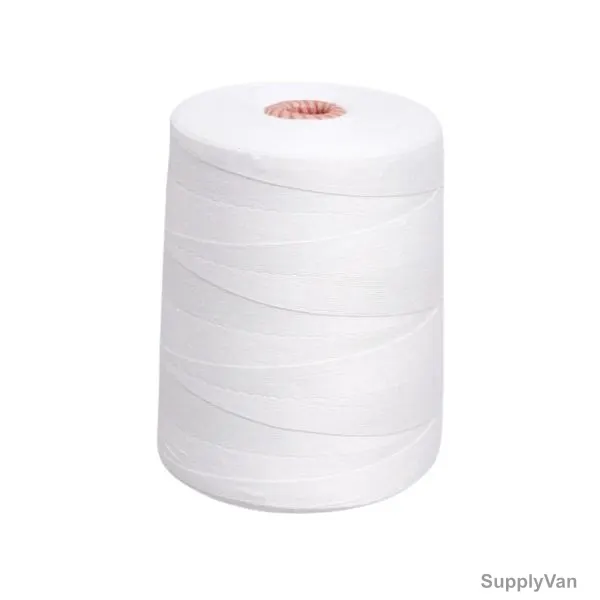 Bag Sealing Thread, Cotton, 250GM, White, 5 Rolls/Pack