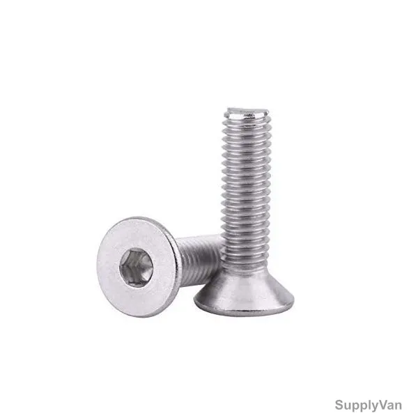 Extrusion Flat Head Bolt, Stainless Steel, M4 x 25MM, PK10