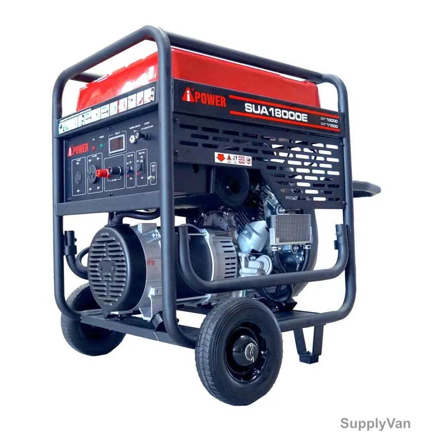 AiPower Twin Cylinder Generator, SUA18000E, Gasoline, 11000W, 679CC, 45 Ltrs Fuel Tank Capacity