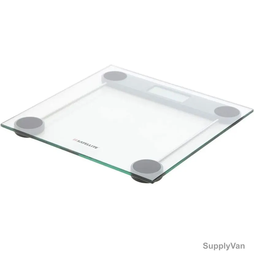 BM Satellite Digital Bath Scale, BM-151, Tempered Glass, 150 kg Weight Capacity, Clear