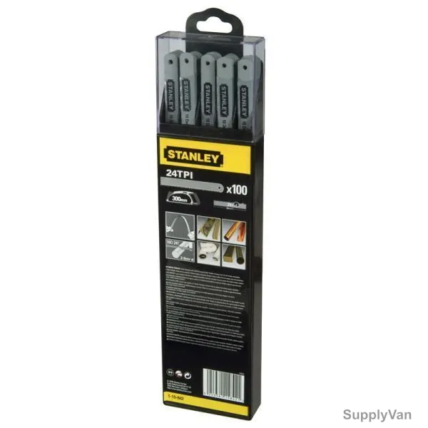 Stanley Lion Hack Saw Blade, 1-15-842, 24TPI, 300MM, 100 Pcs/Pack