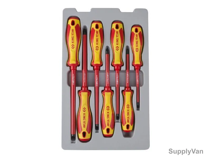 Kingtony Insulated Screwdriver Set, 30617MR, 7PCS